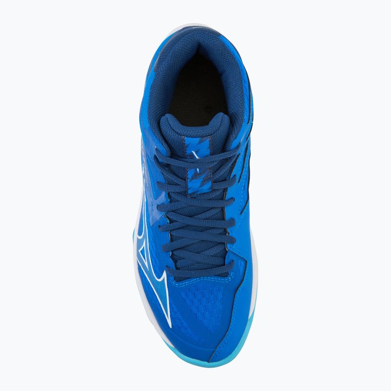 Încălțăminte de volei pentru bărbați Mizuno Thunder Blade Z Mid mugen blue/white/estate blue 5