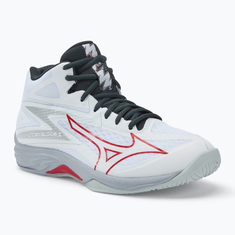 Încălțăminte de volei pentru bărbați Mizuno Thunder Blade Z Mid white/salsa/black