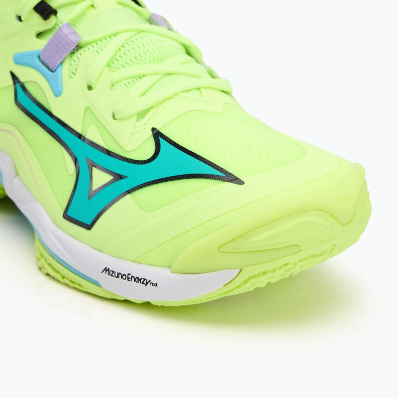 Încălțăminte de volei Mizuno Wave Lightning Z8 Mid neo lime/black/splish splash 7