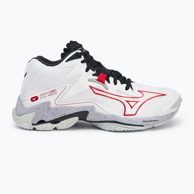 Încălțăminte de volei Mizuno Wave Lightning Z8 Mid white/salsa/black 2