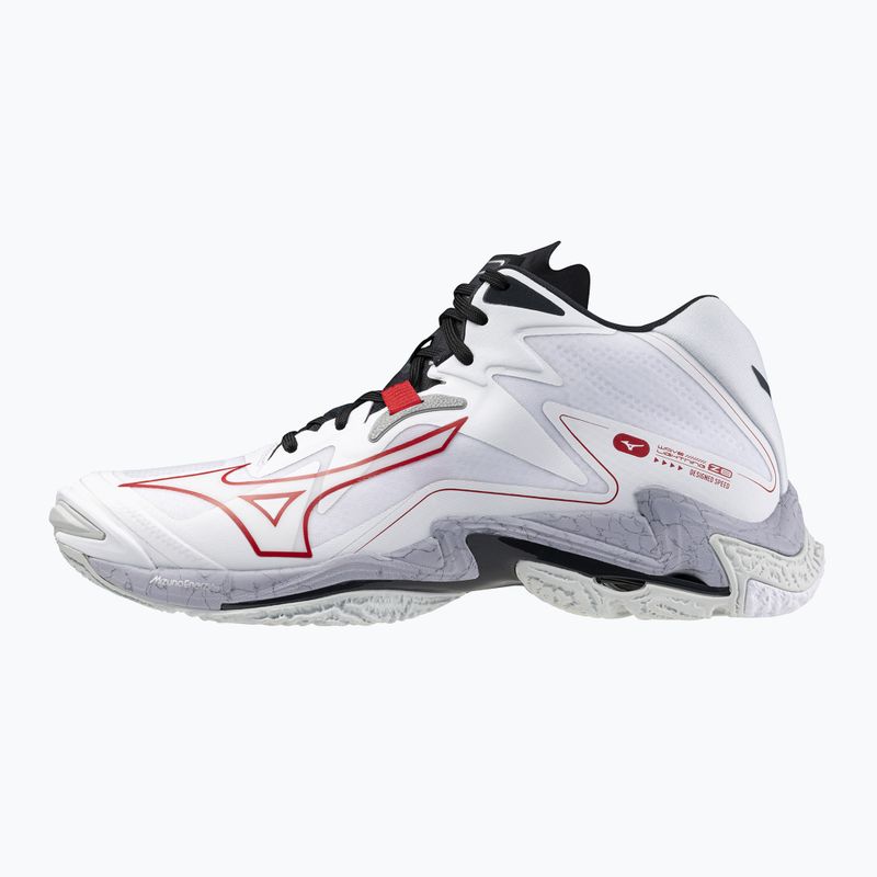 Încălțăminte de volei Mizuno Wave Lightning Z8 Mid white/salsa/black