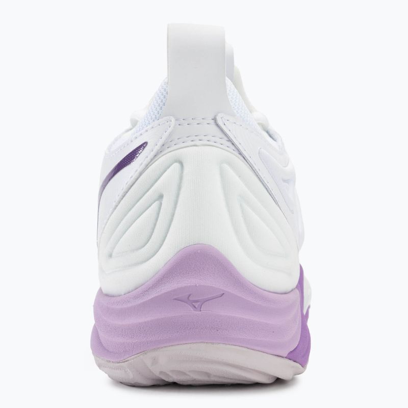 Încălțăminte de volei pentru femei Mizuno Wave Momentum 3 white/patrician purple/quince 6