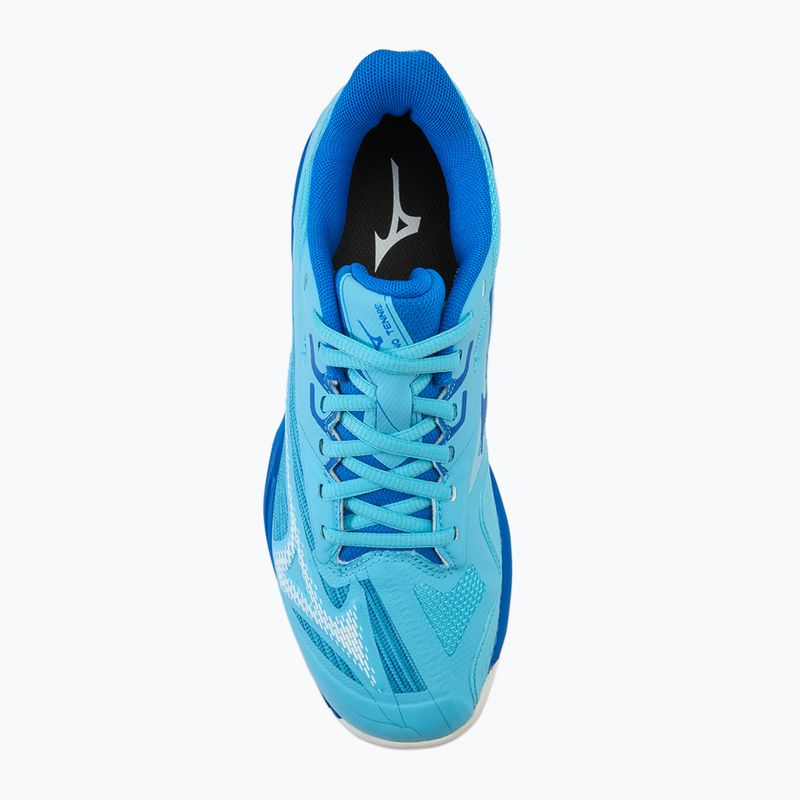 Încălțăminte de tenis pentru femei Mizuno Wave Exceed Light 2 AC river blue/white/mugen blue 5