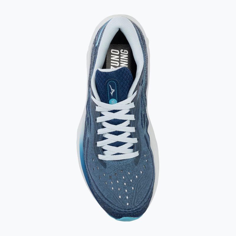 Încălțăminte de alergare pentru femei Mizuno Wave Skyrise 5 parisian blue/river blue/estate blue 5