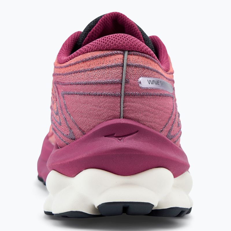 Încălțăminte de alergare pentru femei Mizuno Wave Skyrise 5 mineral red/white sand/violet quartz 6