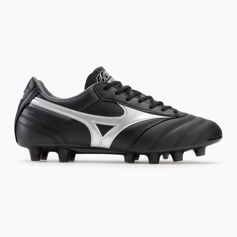 Încălțăminte de fotbal pentru bărbați  Mizuno Morelia II Pro MD black/galaxy silver/dark shadow 2