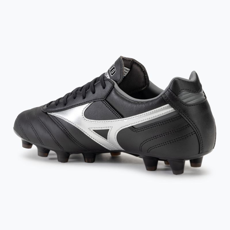 Încălțăminte de fotbal pentru bărbați  Mizuno Morelia II Pro MD black/galaxy silver/dark shadow 3