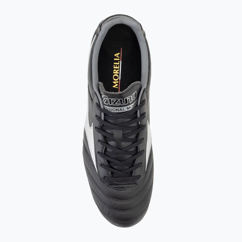 Încălțăminte de fotbal pentru bărbați  Mizuno Morelia II Pro MD black/galaxy silver/dark shadow 5