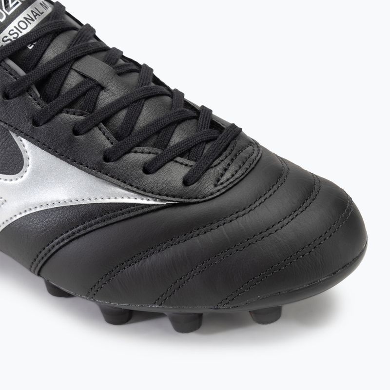 Încălțăminte de fotbal pentru bărbați  Mizuno Morelia II Pro MD black/galaxy silver/dark shadow 7