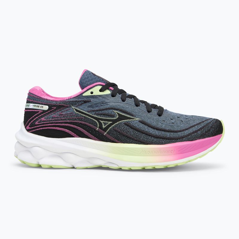 Încălțăminte de alergare pentru femei Mizuno Wave Skyrise 5 Roxy wild wind/black/rosebud 2