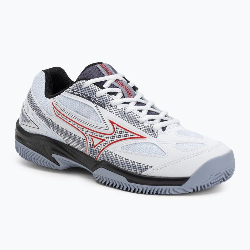 Încălțăminte de padel pentru bărbați Mizuno Break Shot 4 Padel white/salsa/aleutian