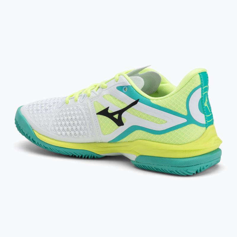 Încălțăminte de tenis pentru femei Mizuno Wave Exceed Tour 6 CC W white/black/mizuno neo lime 3