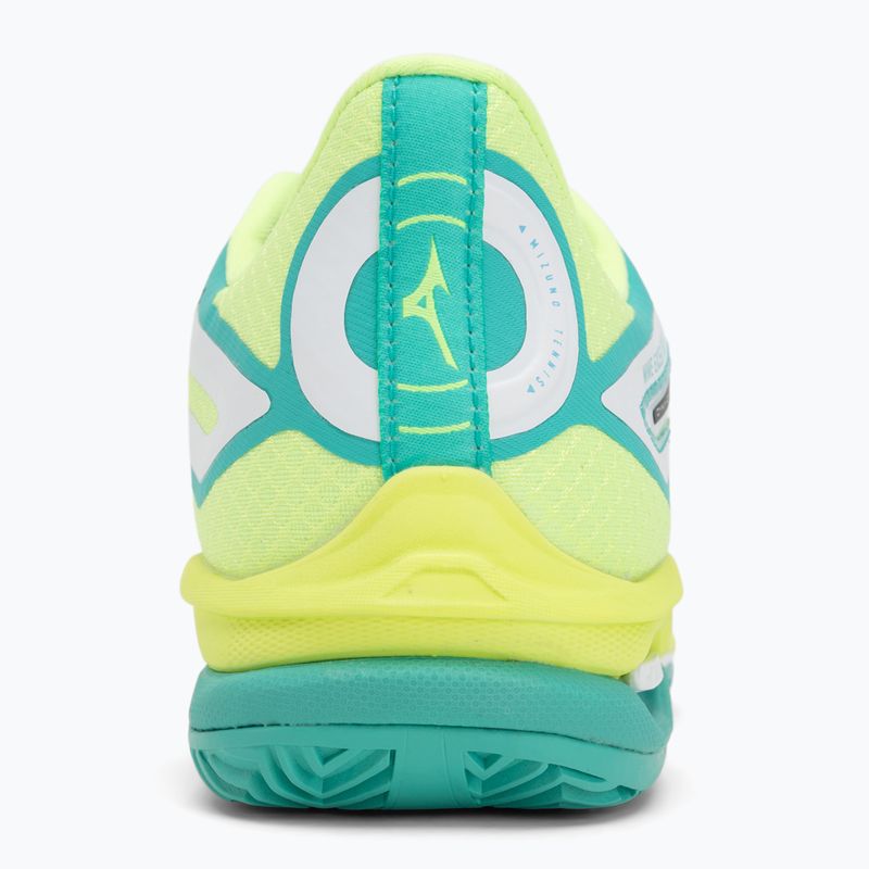 Încălțăminte de tenis pentru femei Mizuno Wave Exceed Tour 6 CC W white/black/mizuno neo lime 6