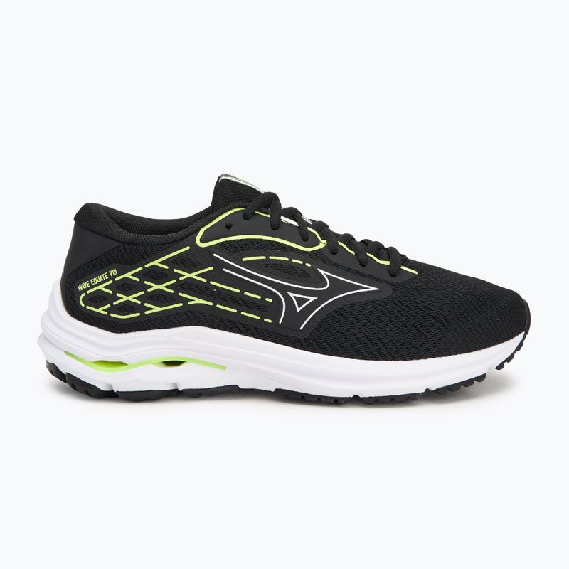Încălțăminte de alergare pentru bărbați Mizuno Wave Equate 8 black/white/mizuno neo lime 2