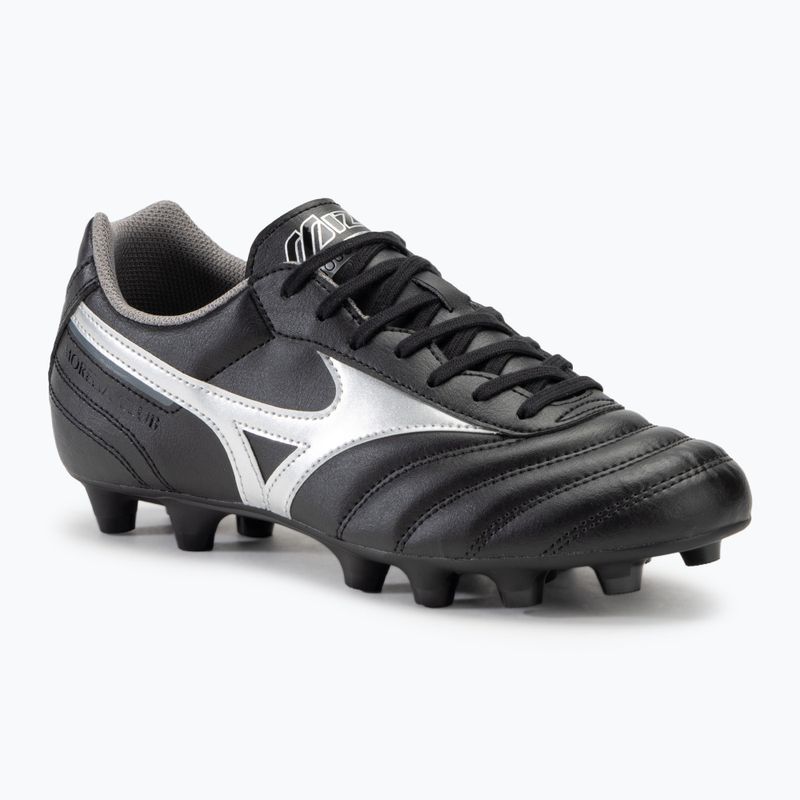 Încălțăminte de fotbal pentru bărbați  Mizuno Morelia II Club FG black/galaxy silver/dark shadow