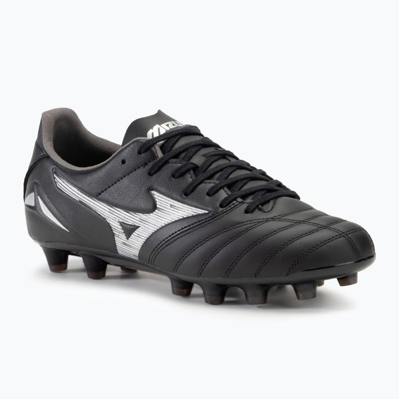 Încălțăminte de fotbal pentru bărbați  Mizuno Morelia Neo IV Pro FG black/galaxy silver