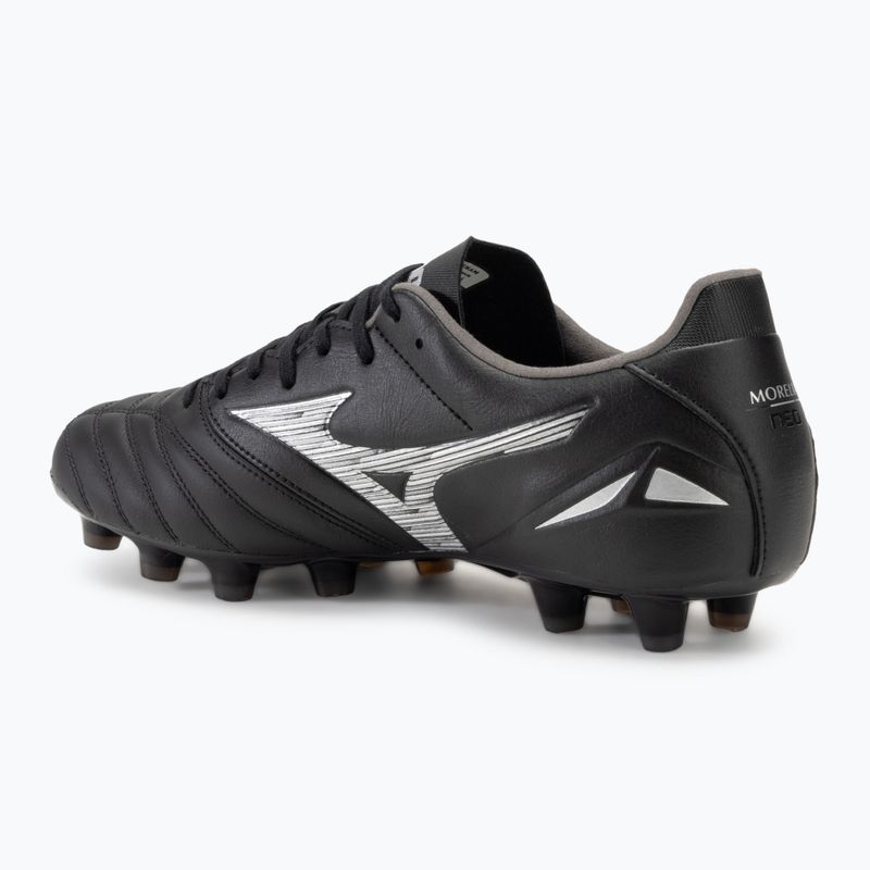 Încălțăminte de fotbal pentru bărbați  Mizuno Morelia Neo IV Pro FG black/galaxy silver 3