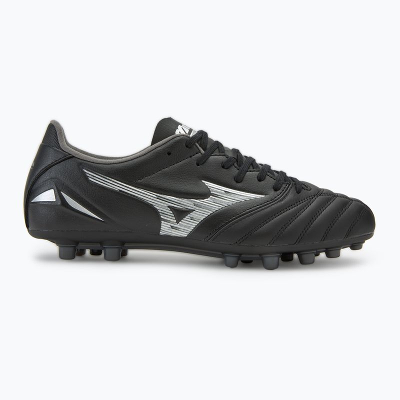 Încălțăminte de fotbal pentru bărbați  Mizuno Morelia Neo IV Pro AG black/galaxy silver 2