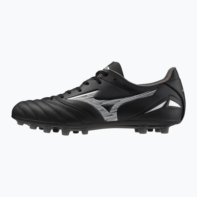 Încălțăminte de fotbal pentru bărbați  Mizuno Morelia Neo IV Pro AG black/galaxy silver