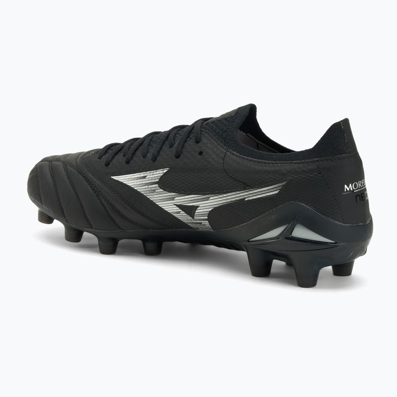 Încălțăminte de fotbal pentru bărbați Mizuno Morelia Neo IV β Elite FG black/galaxy silver/black 3