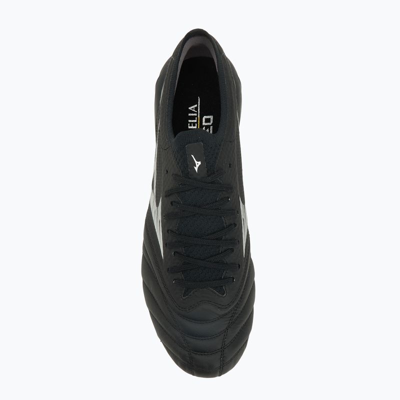 Încălțăminte de fotbal pentru bărbați Mizuno Morelia Neo IV β Elite FG black/galaxy silver/black 5