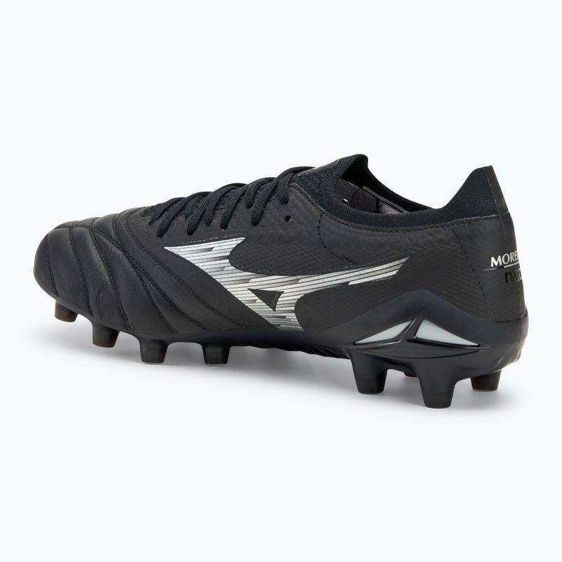 Încălțăminte de fotbal pentru bărbați Mizuno Morelia Neo IV β Elite FG black/galaxy silver 3