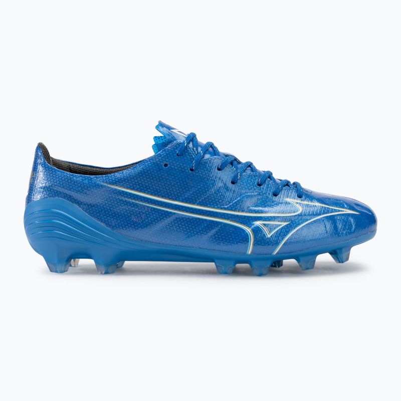 Încălțăminte de fotbal pentru bărbați Mizuno α Elite FG white/laser blue/gold 2