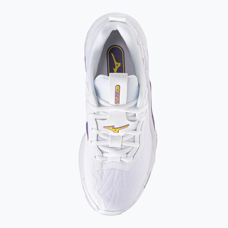 Încălțăminte de handbal Mizuno Wav Stealth Neo 2 white / navy peony / peach parfait 4