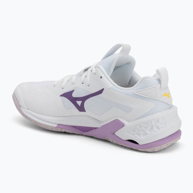 Încălțăminte de handbal Mizuno Wav Stealth Neo 2 white / navy peony / peach parfait 3