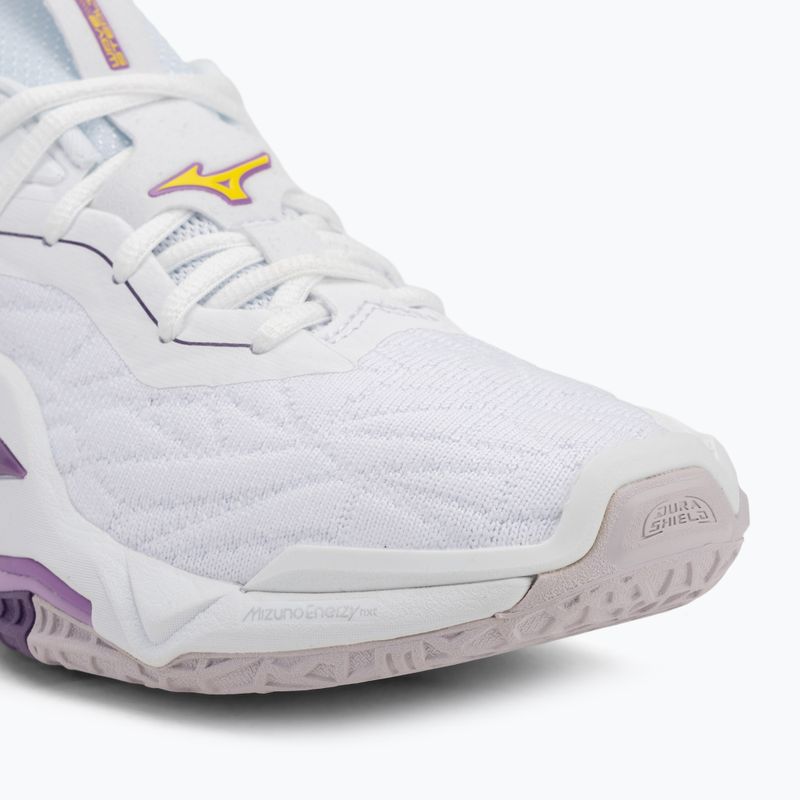 Încălțăminte de handbal Mizuno Wav Stealth Neo 2 white / navy peony / peach parfait 7