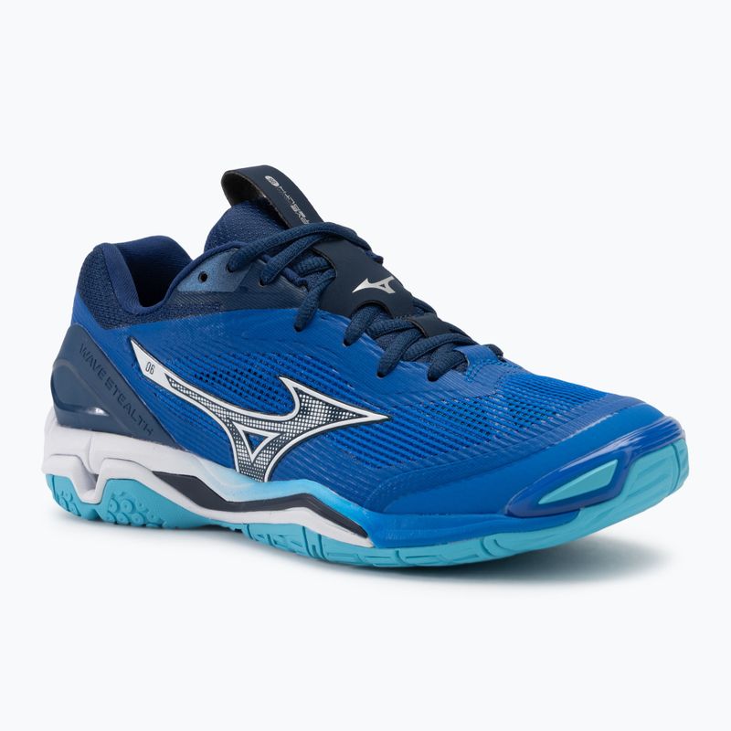 Încălțăminte de handbal pentru bărbați Mizuno Wave Stealth 6 mugen blue/white/estate blue