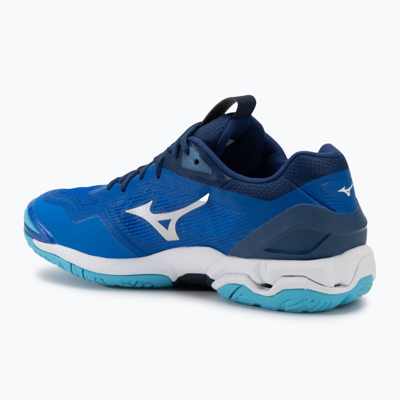 Încălțăminte de handbal pentru bărbați Mizuno Wave Stealth 6 mugen blue/white/estate blue 3