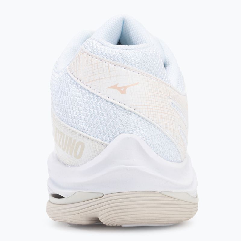 Încălțăminte de volei pentru femei Mizuno Wave Voltage 2 white/aleutian/cloud pink 6