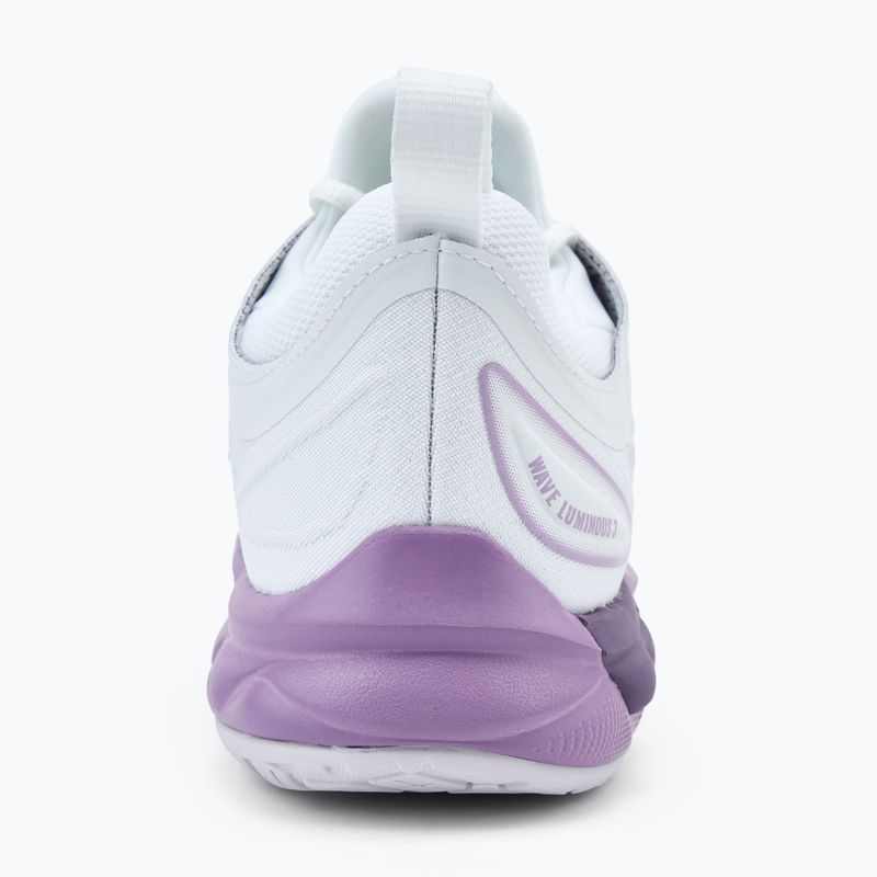 Încălțăminte de volei pentru femei Mizuno Wave Luminous 3 white/patrician purple/quince 6