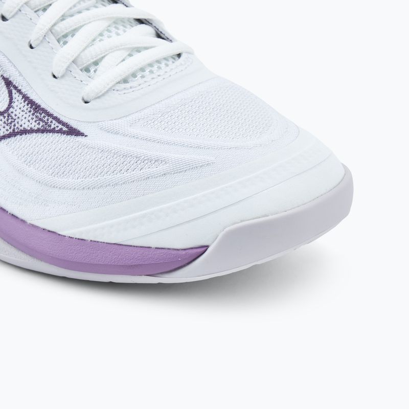 Încălțăminte de volei pentru femei Mizuno Wave Luminous 3 white/patrician purple/quince 7