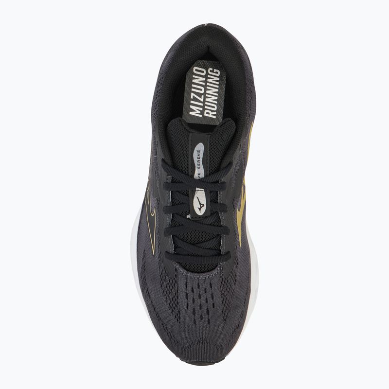 Încălțăminte de alergare pentru bărbați Mizuno Wave Serene ebony/golden halo/mizuno snow white 5