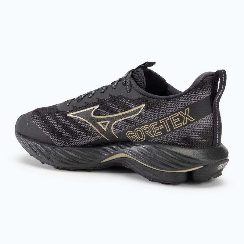 Încălțăminte de alergare pentru bărbați Mizuno Wave Rider GTX 2 black/golden halo/quiet shade 3