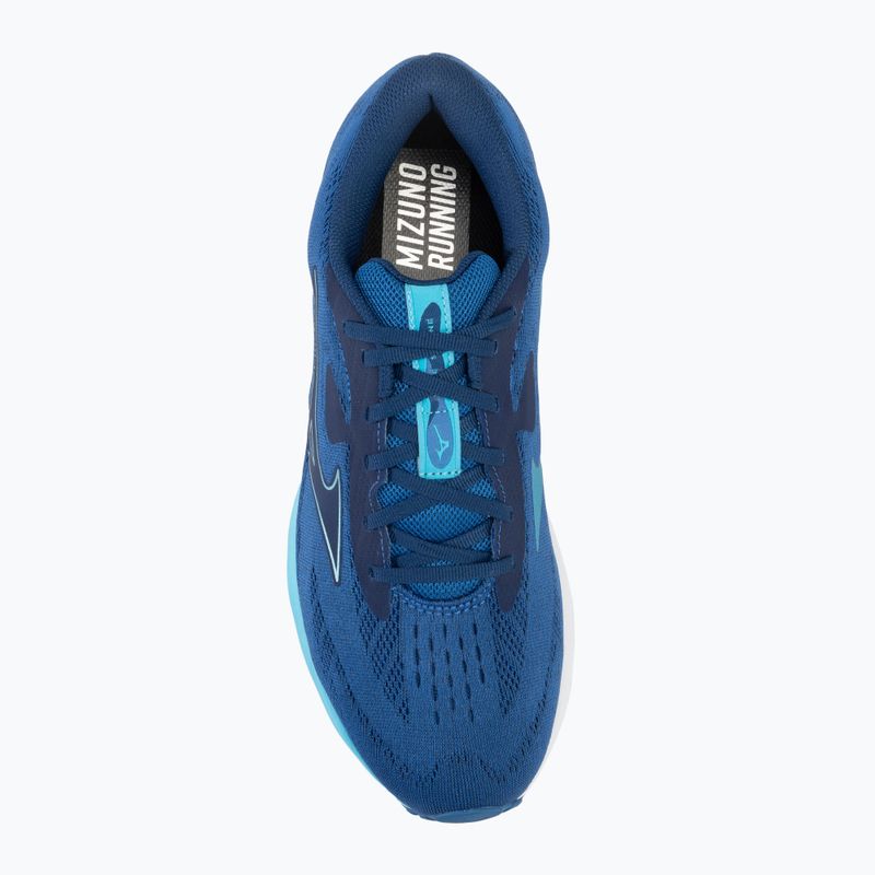 Încălțăminte de alergare pentru bărbați Mizuno Wave Serene classic blue/mercury blue/white 5