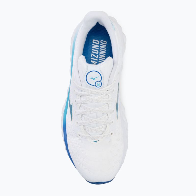 Încălțăminte de alergare pentru femei Mizuno Wave Sky 8 white/laser blue/mugen blue 5