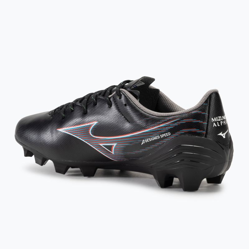 Încălțăminte de fotbal pentru bărbați Mizuno α Select FG black/ignition red/801 c 3