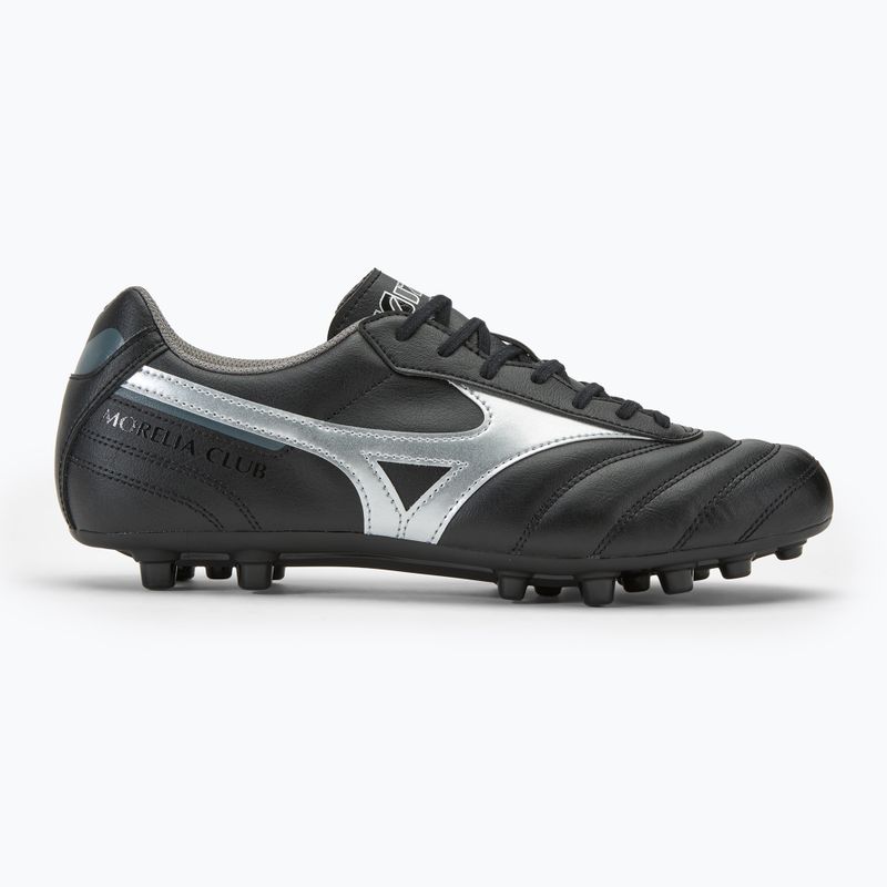 Încălțăminte de fotbal pentru bărbați Mizuno Morelia II Club AG black/galaxy silver/dark shadow 2