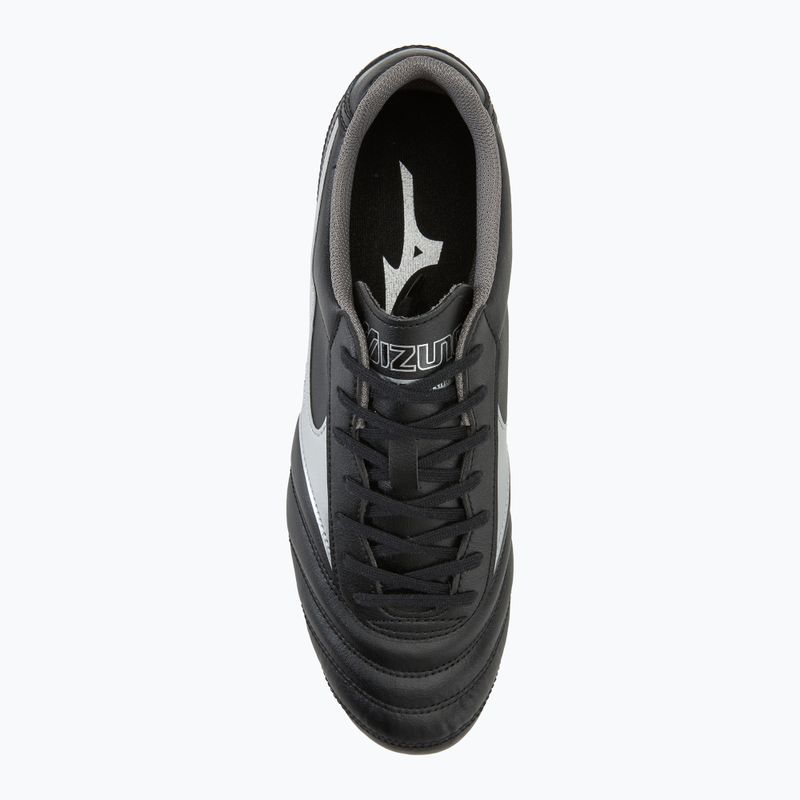 Încălțăminte de fotbal pentru bărbați Mizuno Morelia II Club AG black/galaxy silver/dark shadow 5