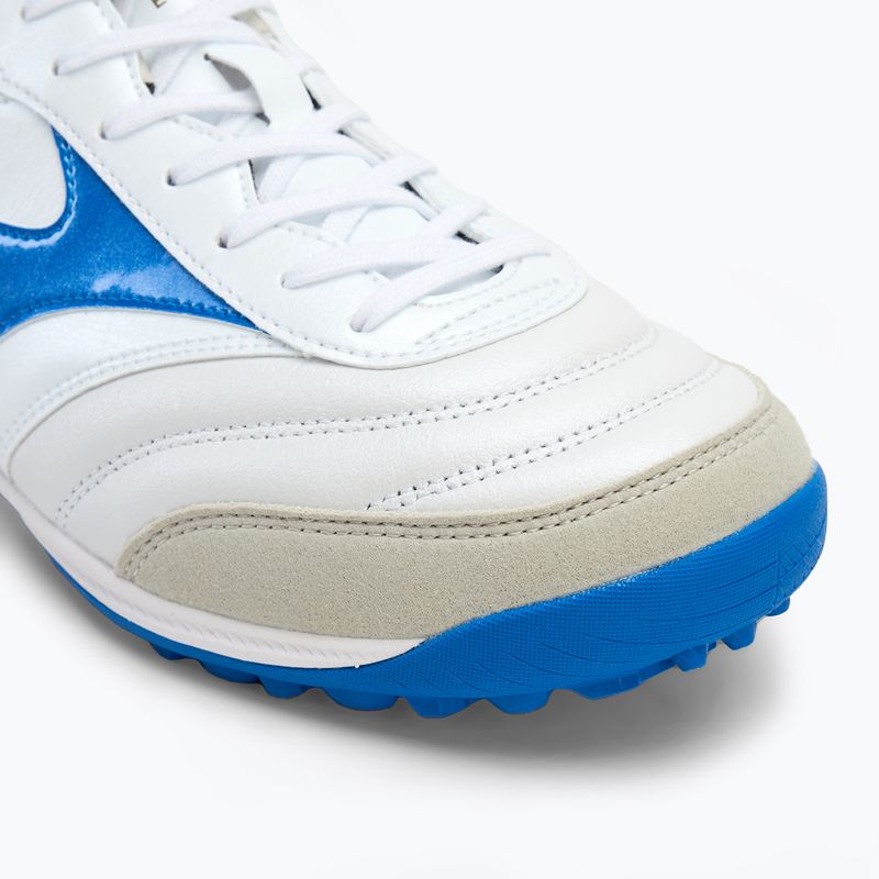 Încălțăminte de fotbal pentru bărbați Mizuno Morelia Sala Elite TF white/laser blue/gold 7