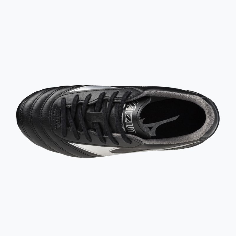 Încălțăminte de fotbal pentru copii Mizuno Morelia II Club AG black/galaxy silver/dark shadow 5