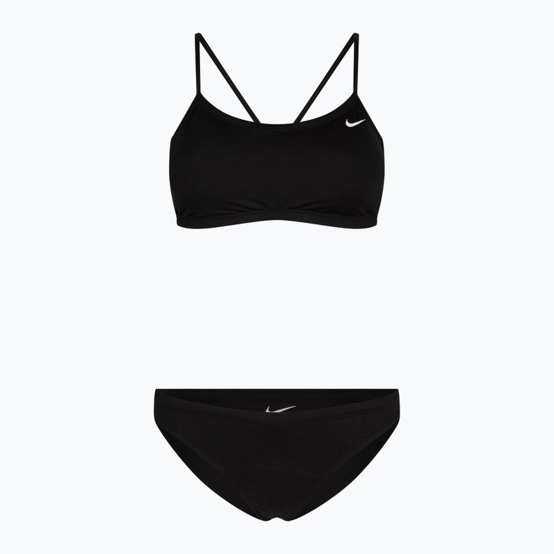 Costum de baie din două piese pentru femei Nike Essential Sports Bikini negru NESSA211-001