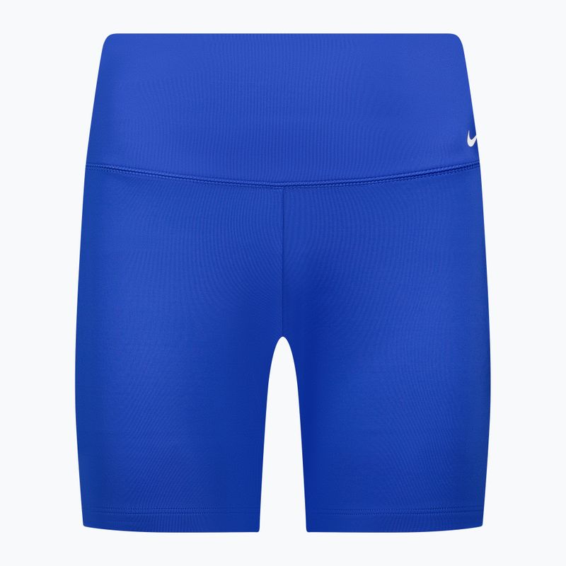 Pantaloni scurți de înot Nike MISSY 6' Kick Short pentru femei, albastru NESSB211
