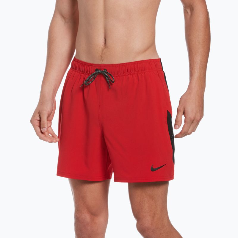 Pantaloni scurți de baie Nike Contend 5" Volley pentru bărbați, roșu NESSB500-614 5