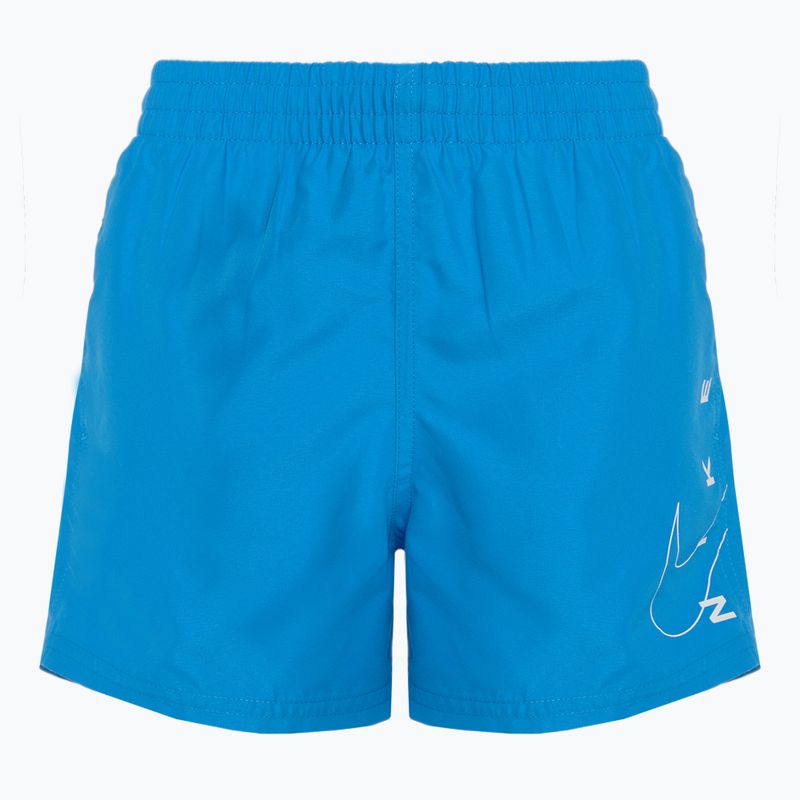 Pantaloni scurți de înot pentru copii Nike Split Logo 4" Volley photo blue