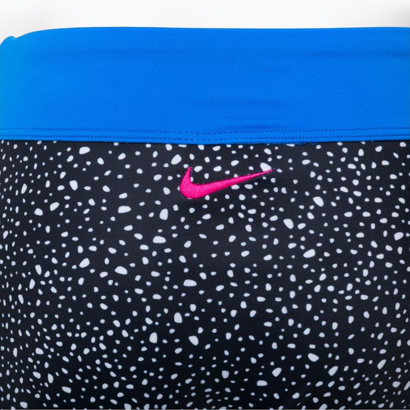 Costum de baie din două piese pentru copii Nike Water Dots Asymmetrical alb și negru NESSC725-001 4