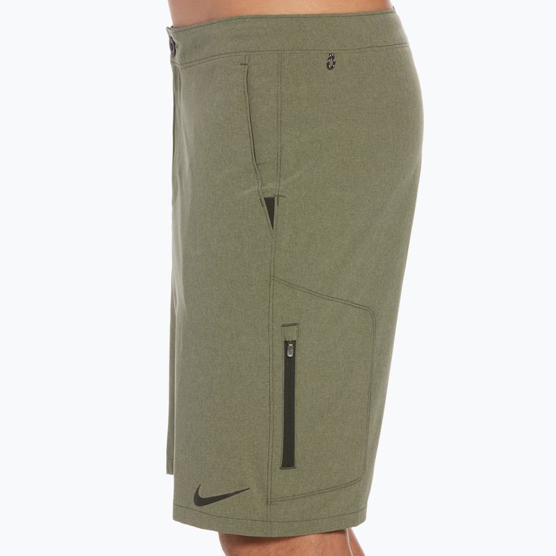 Pantaloni scurți de înot bărbați Nike Flow 9' Hybrid verde NESSC515 7